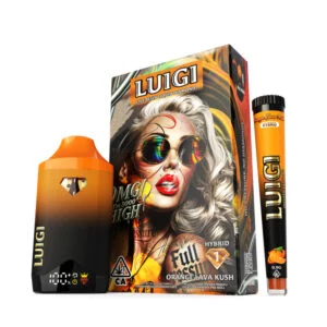 ORANGE LAVA KUSH – Luigi Cart and Pre Roll