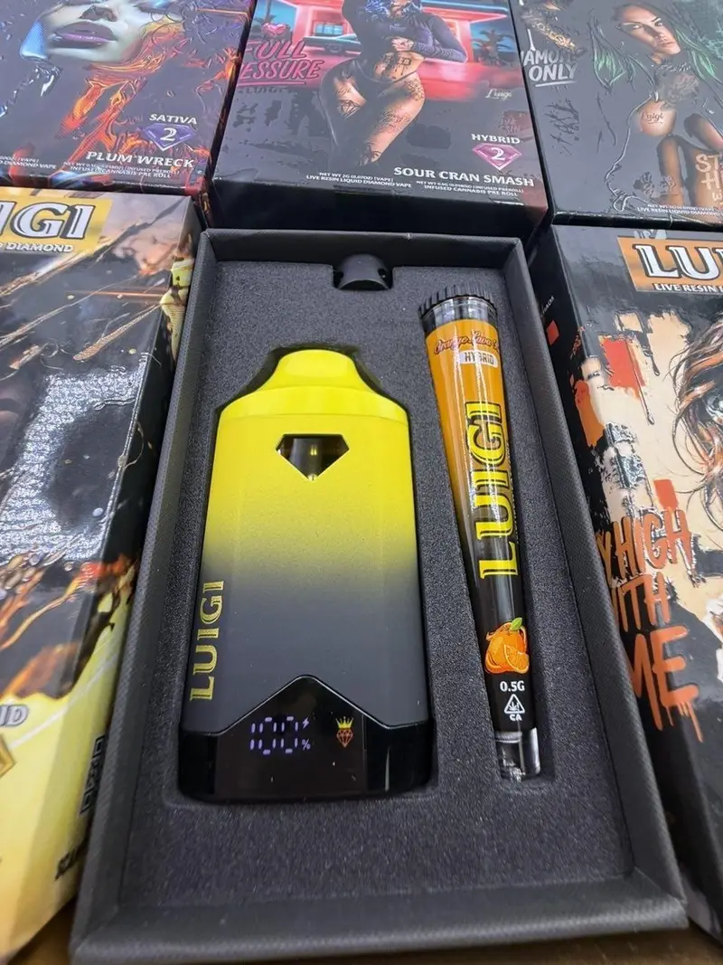 Luigi disposable product packaging